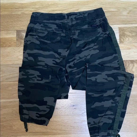 Sanctuary Anthropologie army cargo pants cropped women's 28 army green - Picture 10 of 13